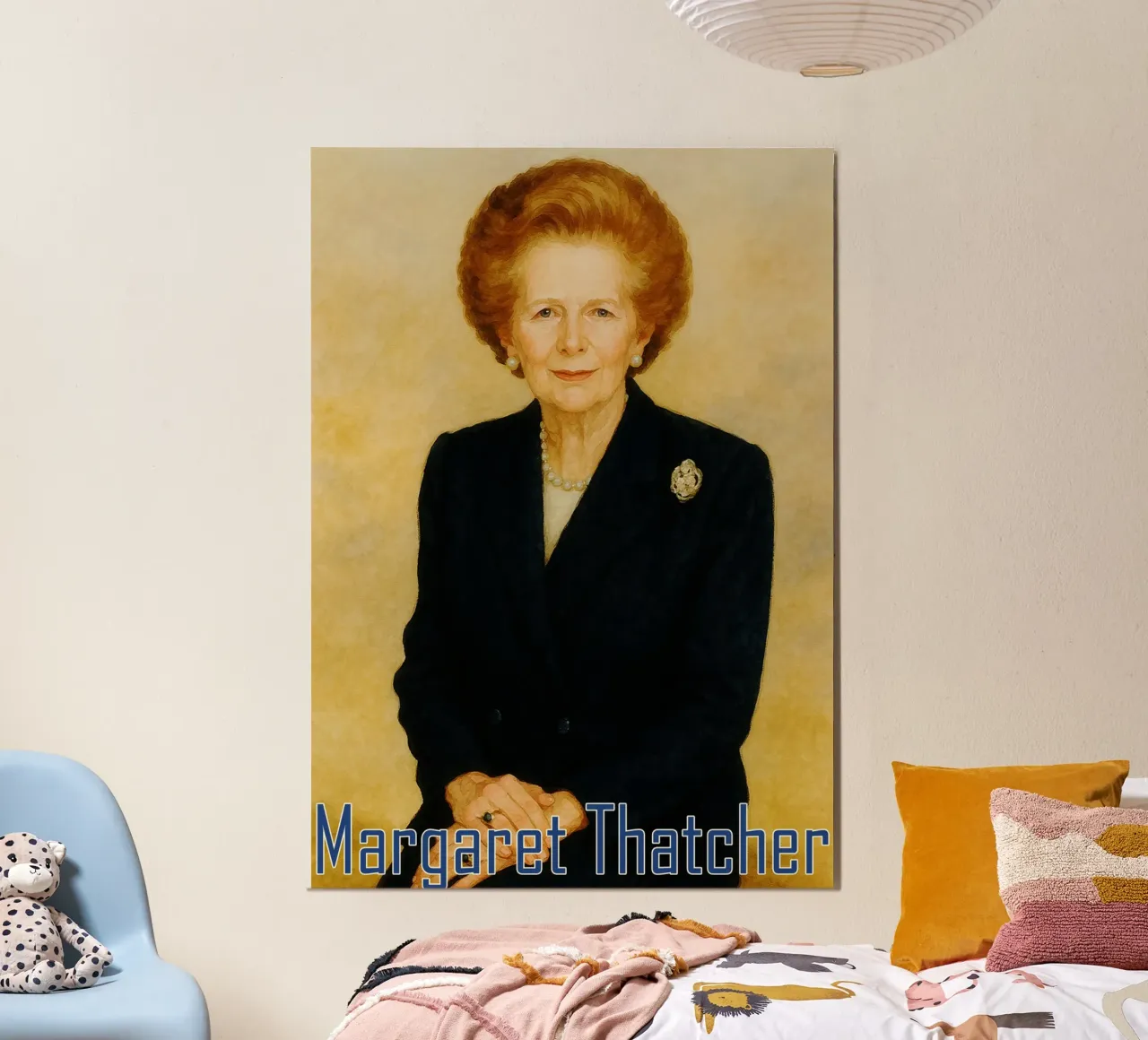 Margaret Thatcher Painting Imagination Redrawing hahnemühle by MOKAIYA