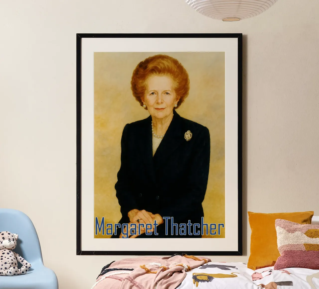 Margaret Thatcher Painting Imagination Redrawing hahnemühle by MOKAIYA