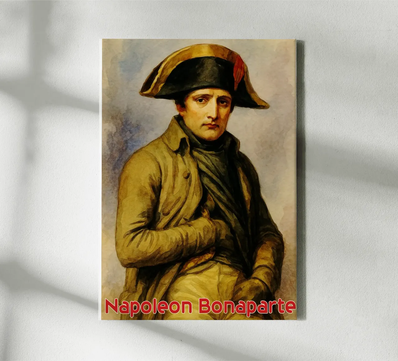 Napoleone Bonaparte Riparare l'immaginazione Ridisegnare tela con Cornice a cassetta da MOKAIYA