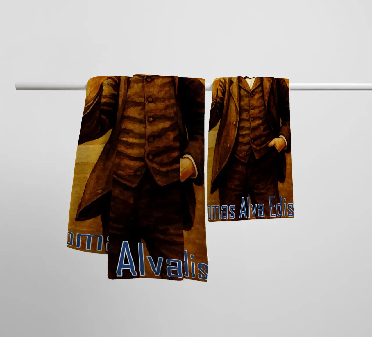 Thomas Alva Edison Repeindre l'imagination Redessiner serviette de bain de MOKAIYA