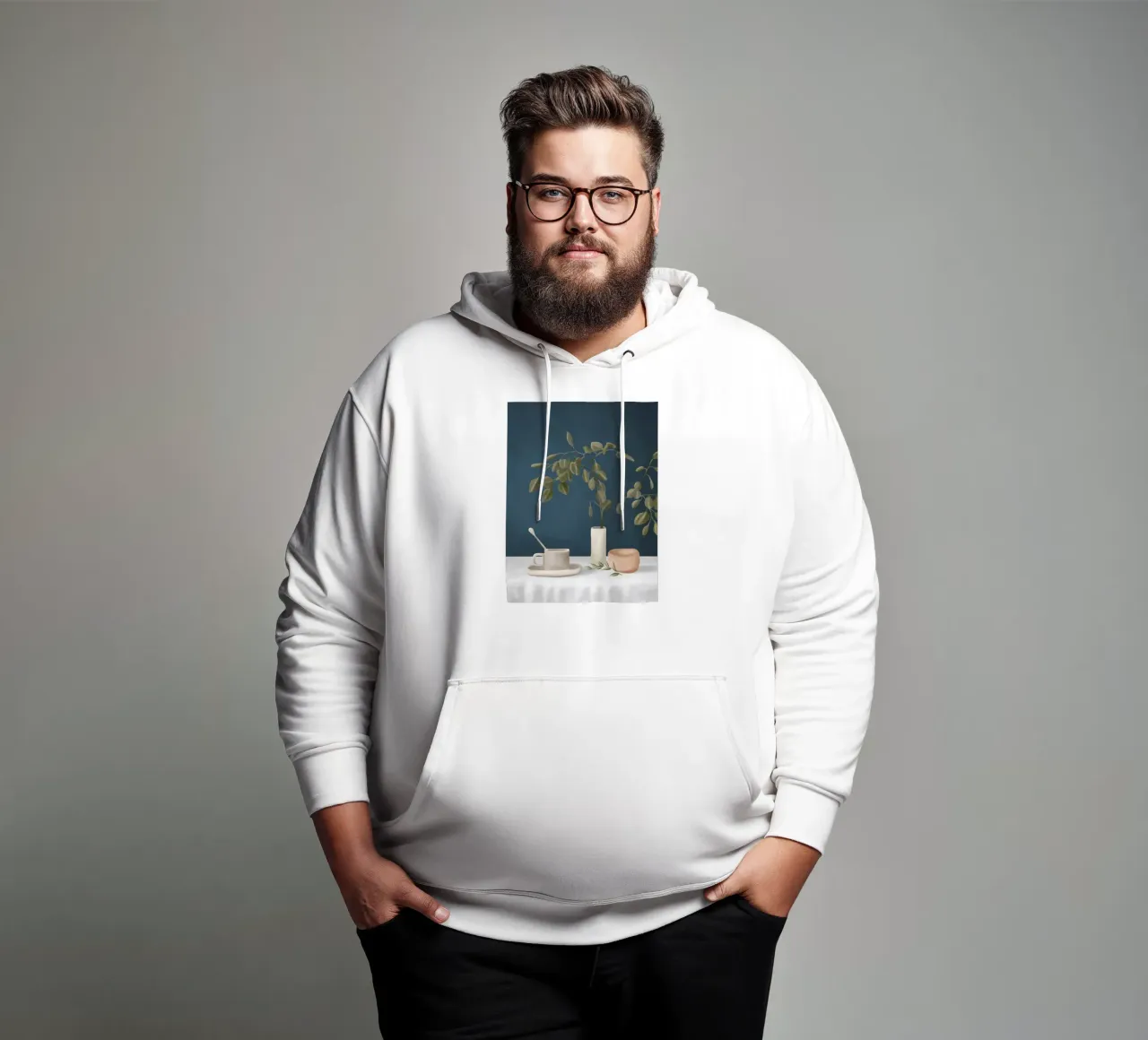 Eucalyptus I felpa con cappuccio da cityart