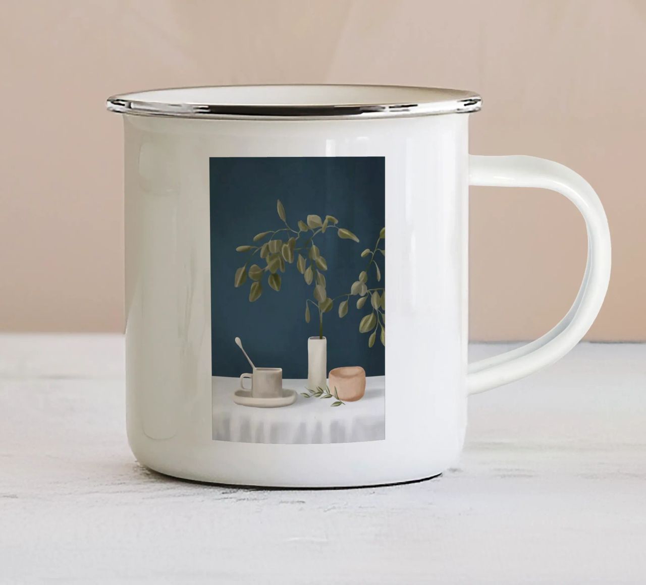 Eucalyptus I tazza in smalto da cityart