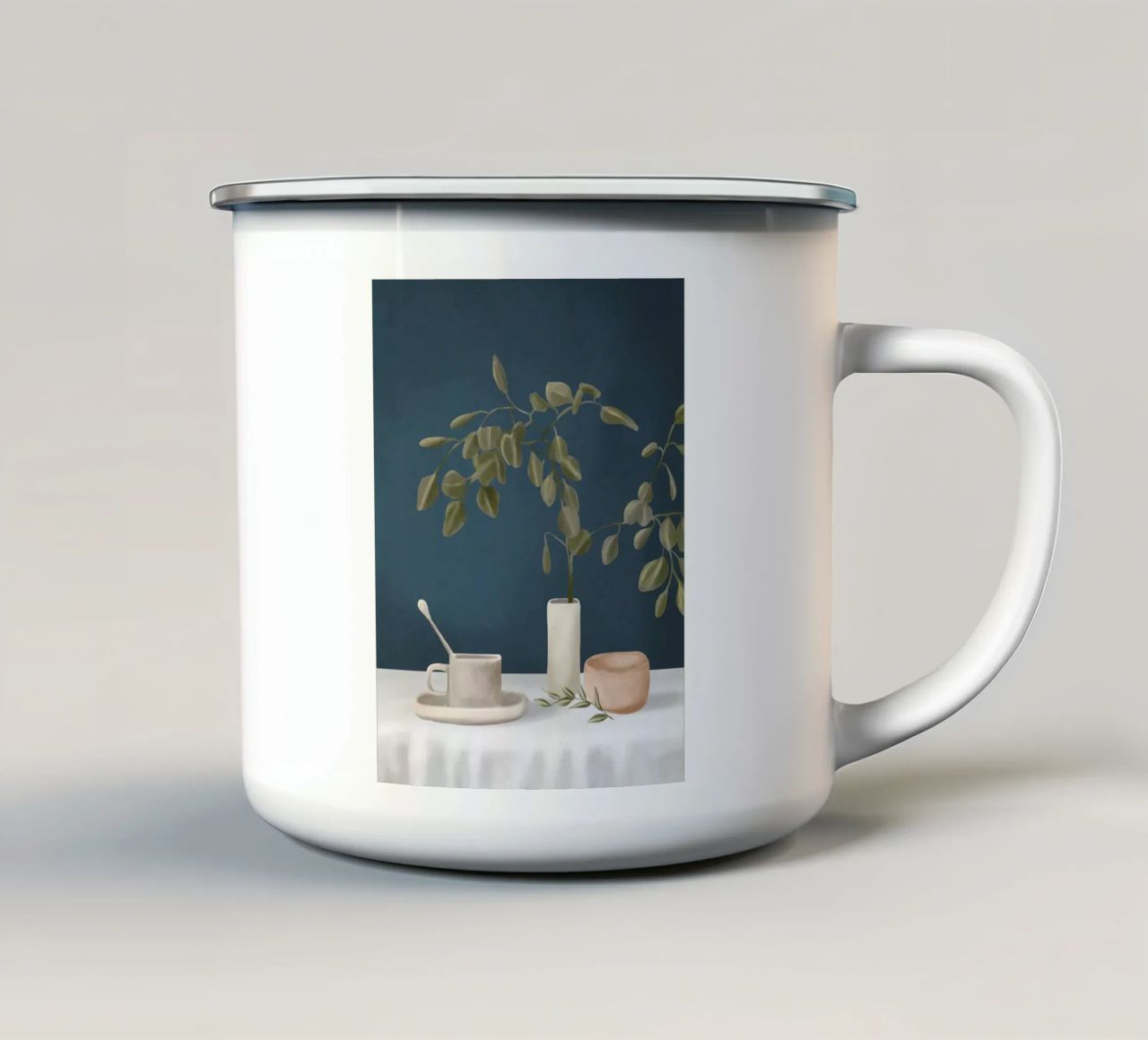 Eucalyptus I tazza in smalto da cityart