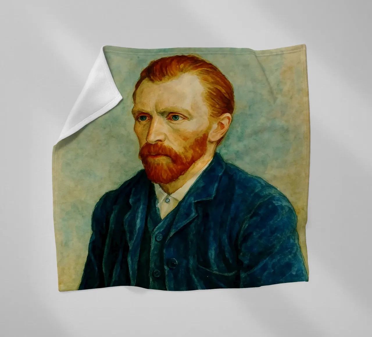 Vincent van Gogh Repainting Imagination Redrawing fleece blanket by MOKAIYA