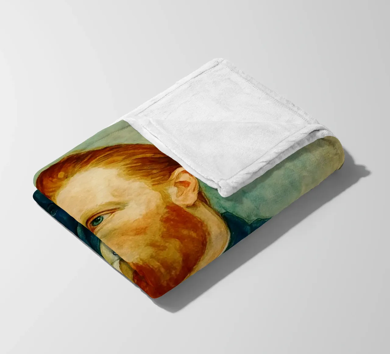 Vincent van Gogh Repainting Imagination Redrawing fleece blanket by MOKAIYA