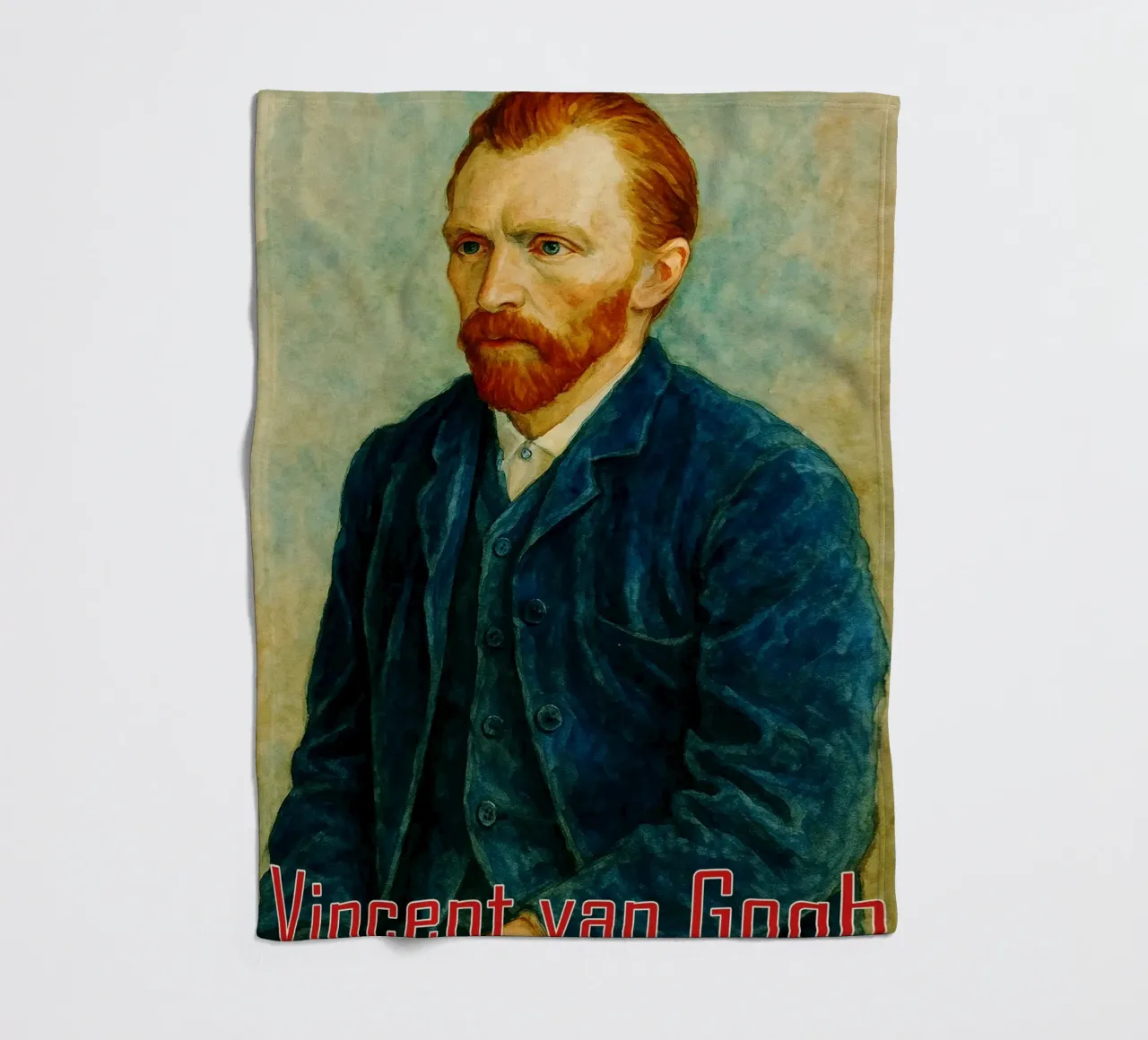 Vincent van Gogh Repainting Imagination Redrawing fleece blanket by MOKAIYA