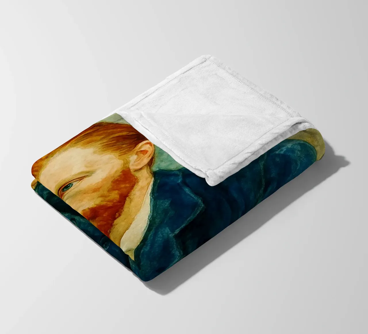 Vincent van Gogh Repainting Imagination Redrawing fleece blanket by MOKAIYA