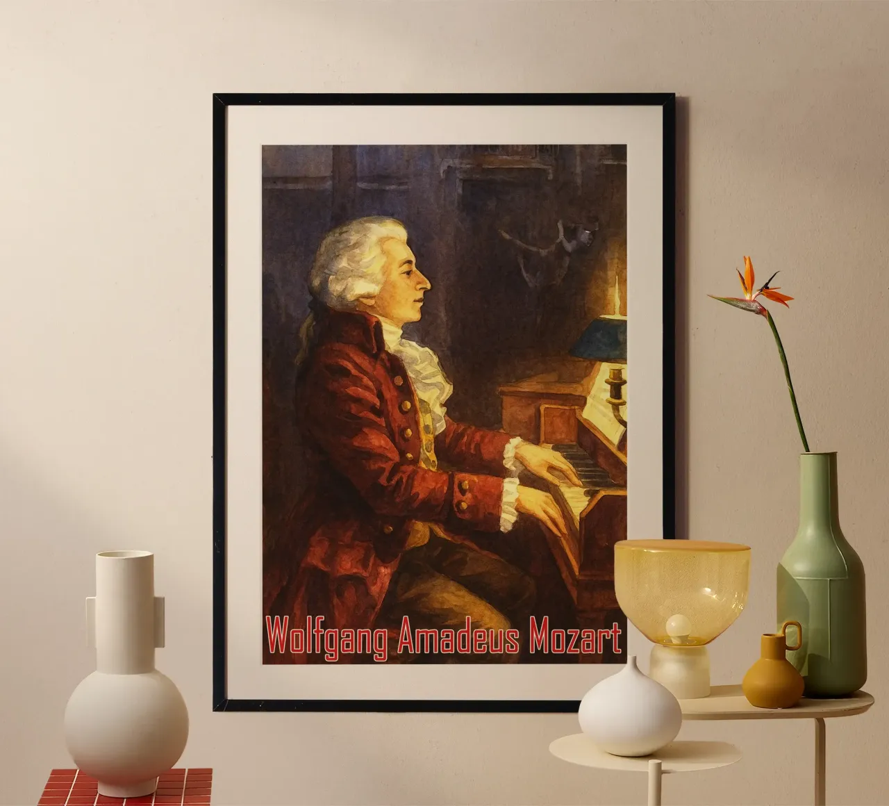 Wolfgang Amadeus Mozart Repainting Imagination Redrawing hahnemühle by MOKAIYA