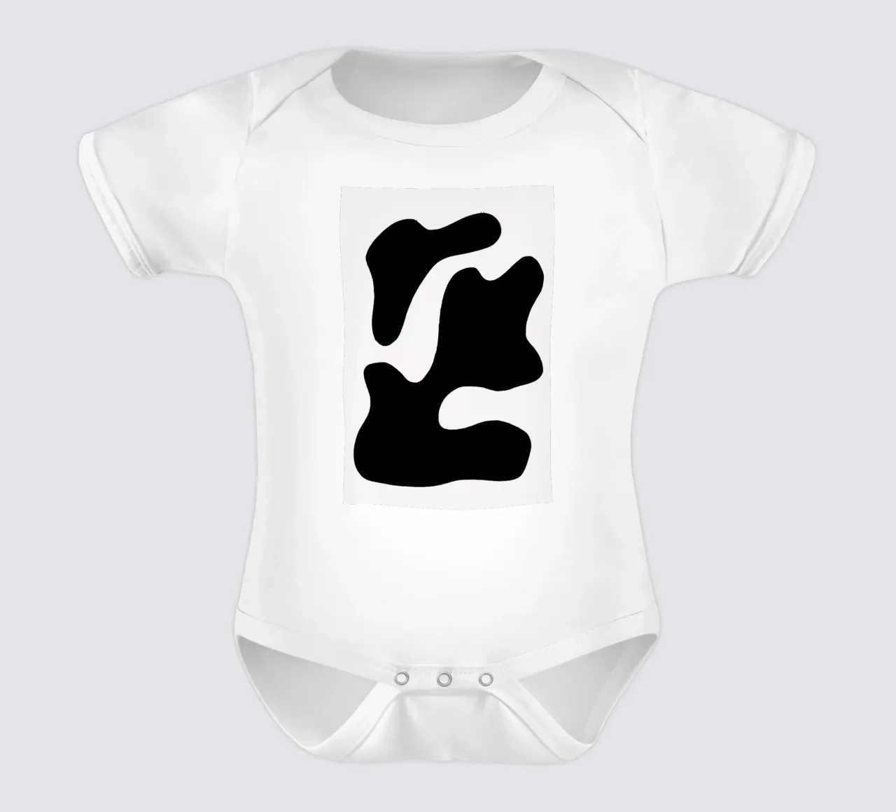 Jigsaw body neonato maniche corte da Graphite