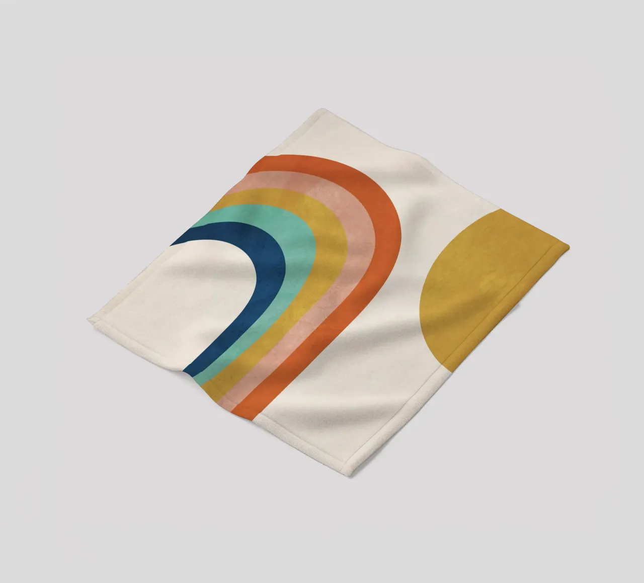 The Sun and a Rainbow coperta in pile da cityart