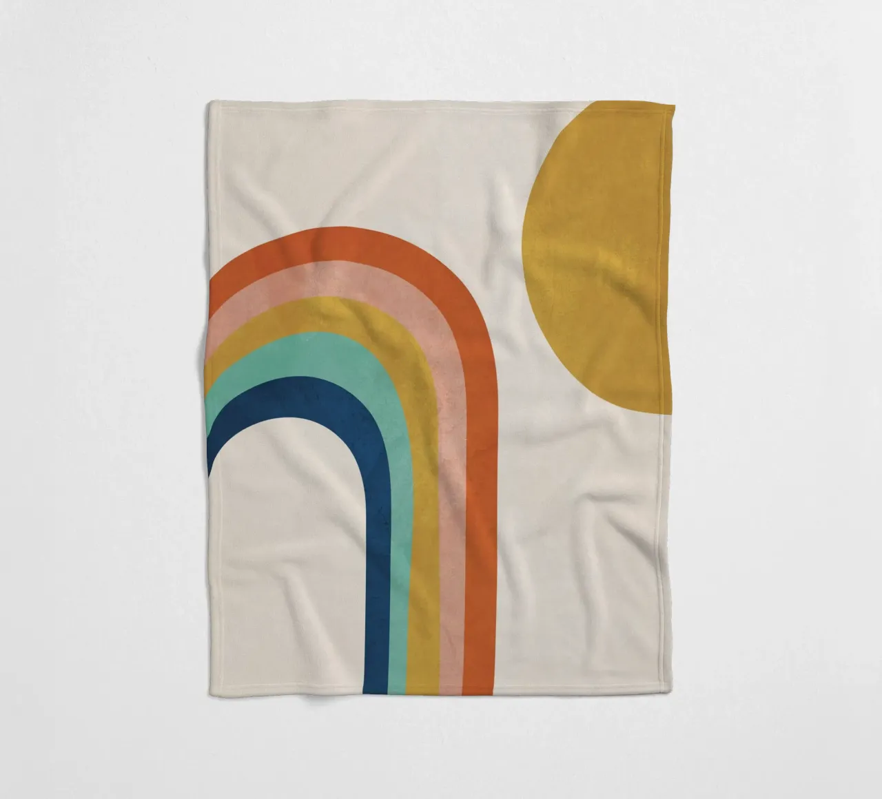 The Sun and a Rainbow coperta in pile da cityart