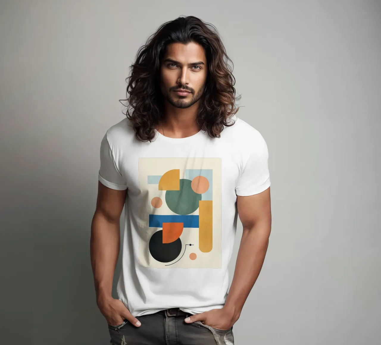 Geometric Color Play 01 t-shirt da cityart