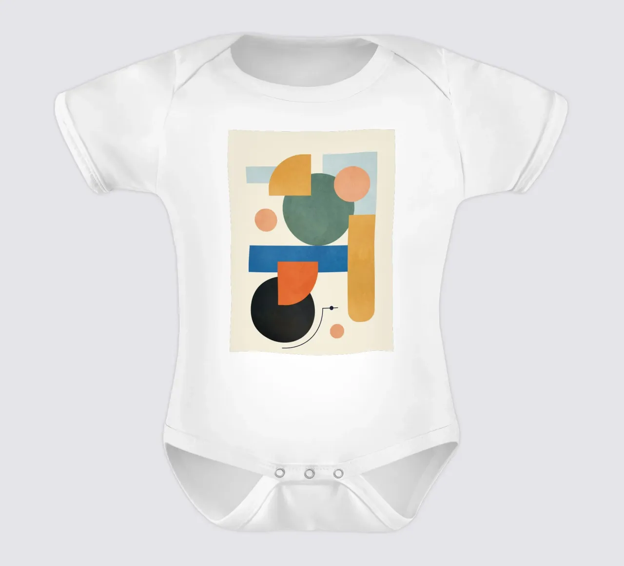 Geometric Color Play 01 body neonato maniche corte da cityart