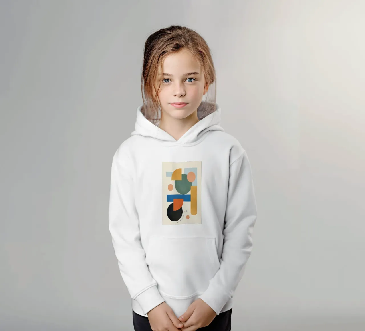 Geometric Color Play 01 felpa bambino con cappuccio da cityart