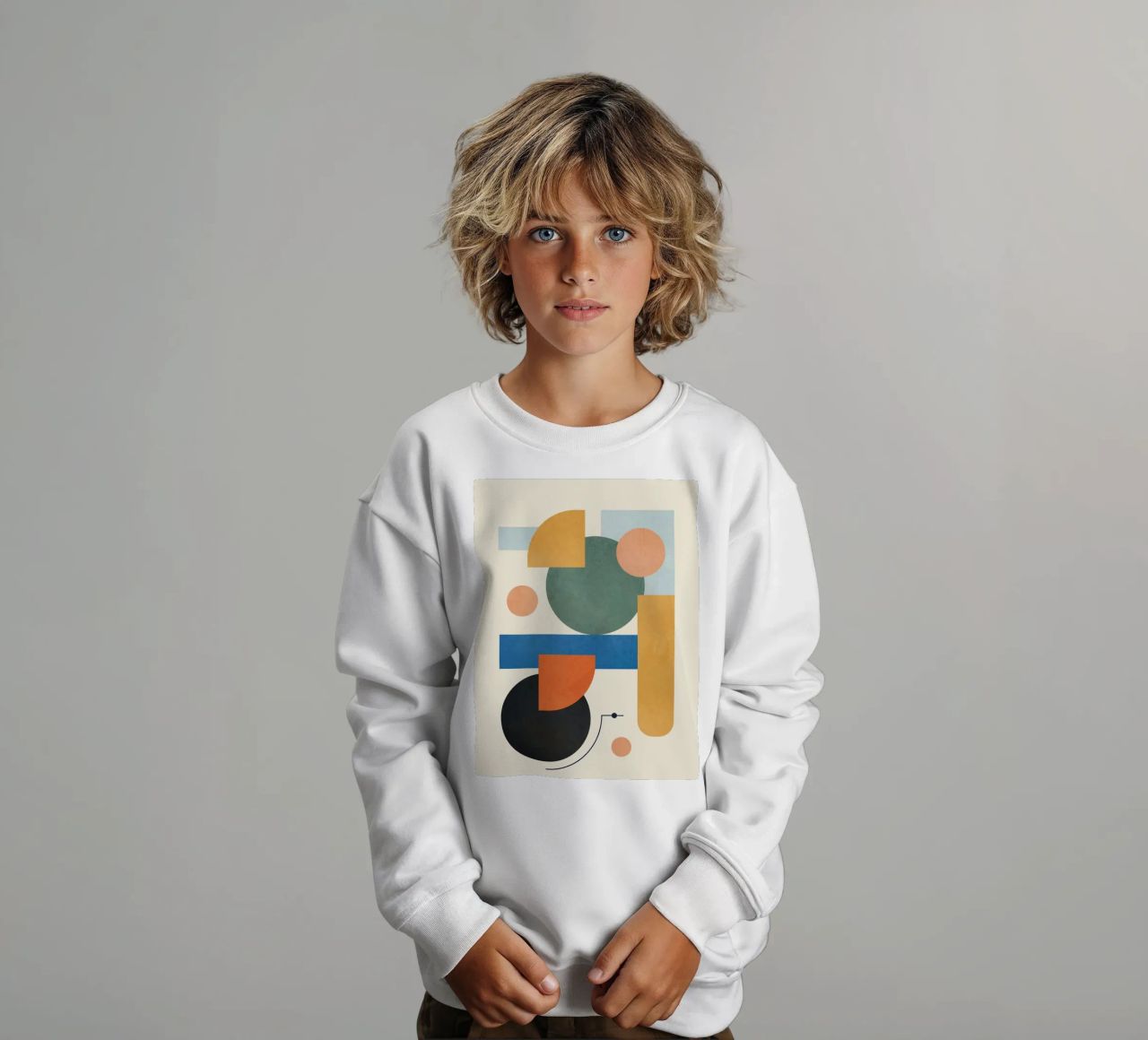 Geometric Color Play 01 felpa bambino da cityart
