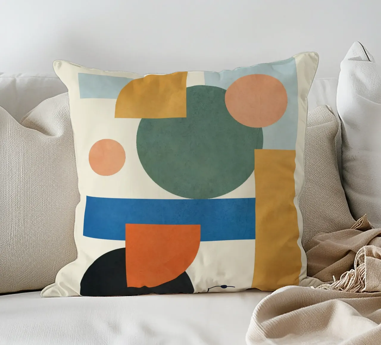 Geometric Color Play 01 cuscino da cityart