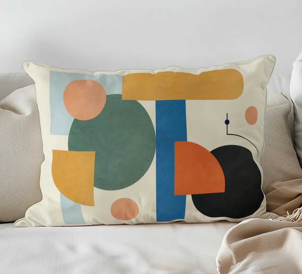 Geometric Color Play 01 cuscino da cityart