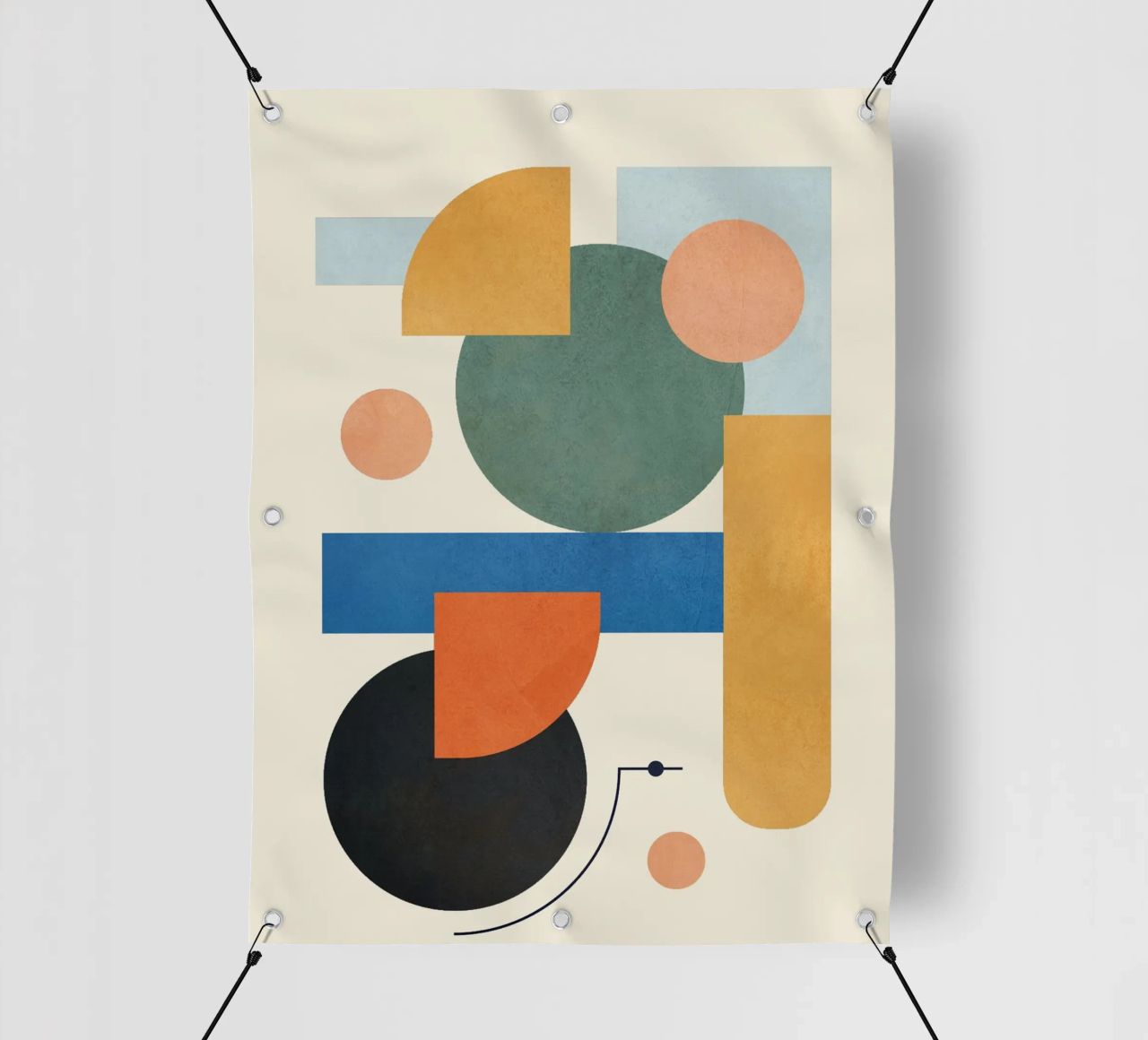 Geometric Color Play 01 telo in pvc da cityart