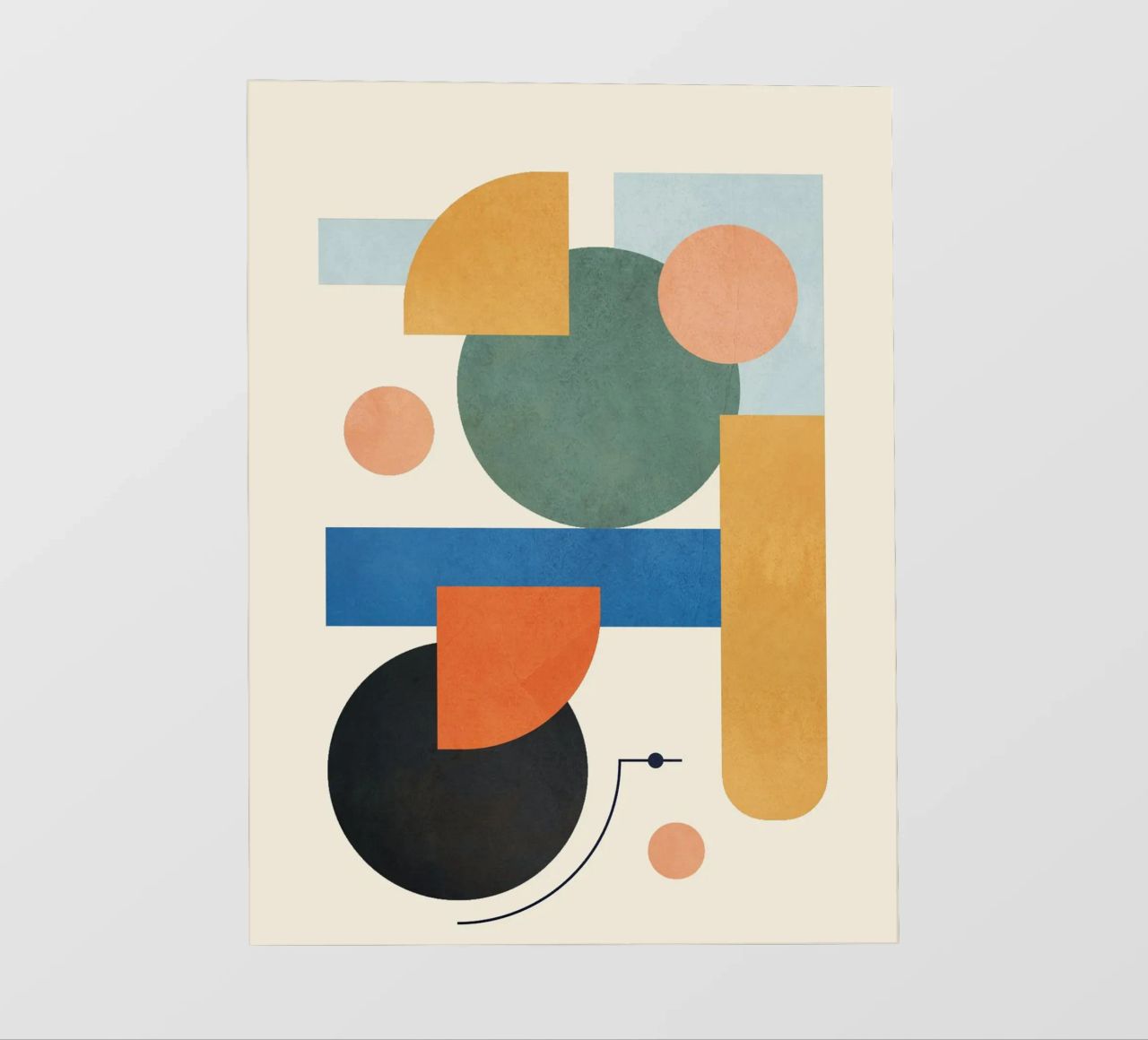 Geometric Color Play 01 telo in pvc da cityart