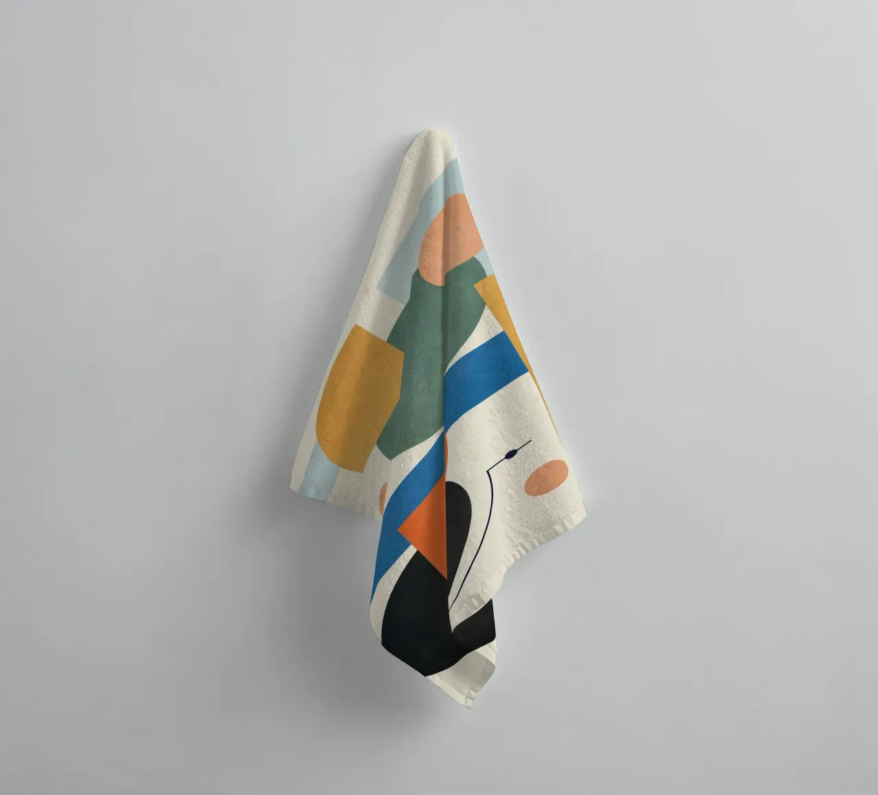 Geometric Color Play 01 towel by cityart