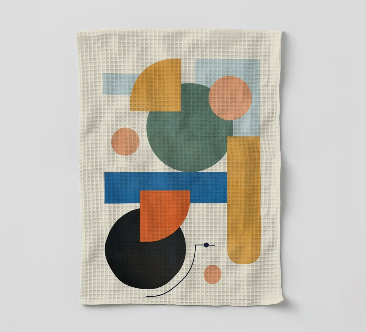 Geometric Color Play 01 torchon de cityart