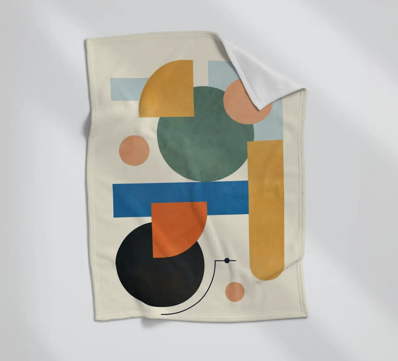 Geometric Color Play 01 coperta in pile da cityart