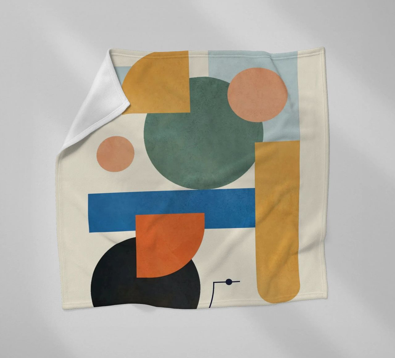 Geometric Color Play 01 coperta in pile da cityart