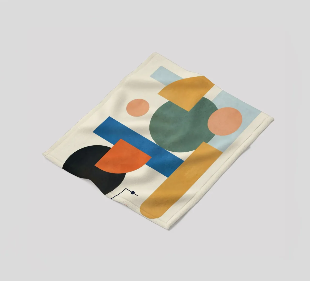 Geometric Color Play 01 coperta in pile da cityart
