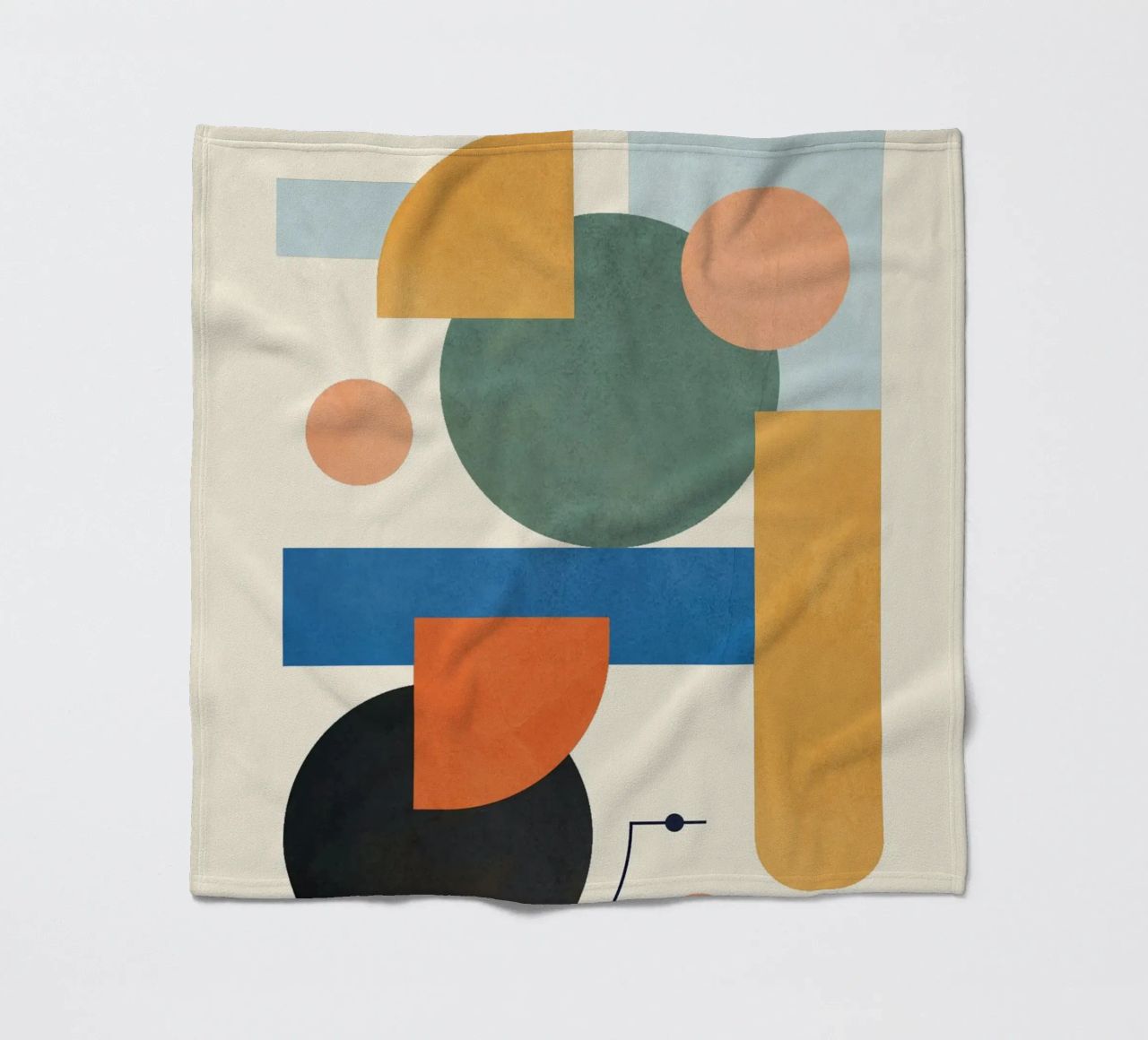 Geometric Color Play 01 coperta in pile da cityart