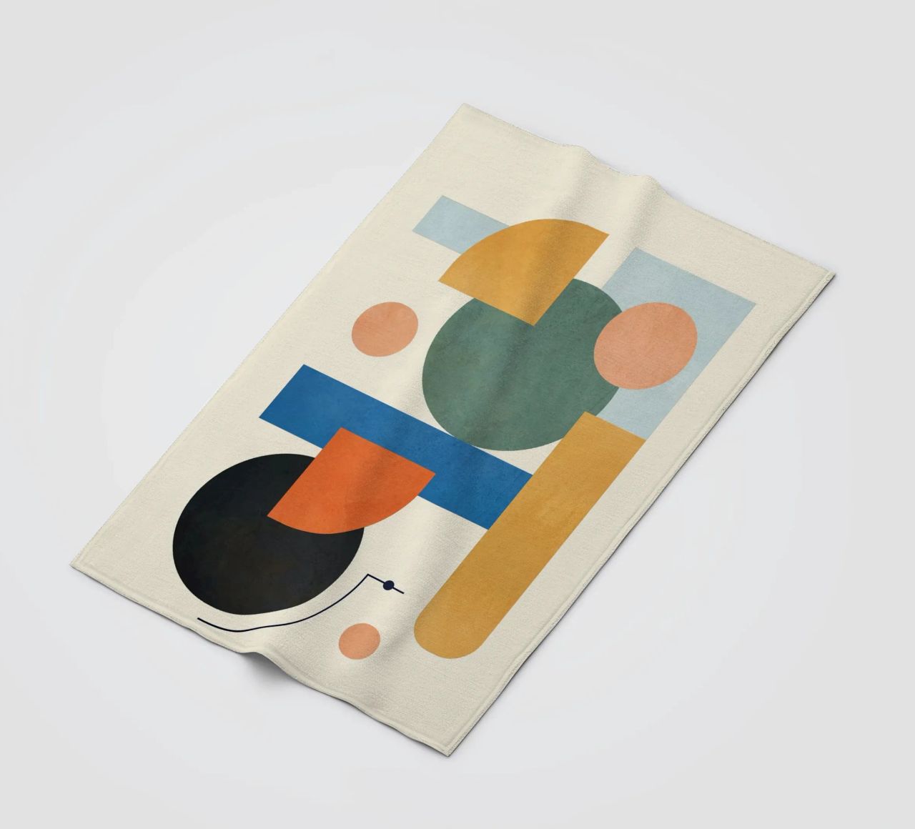 Geometric Color Play 01 coperta in pile da cityart