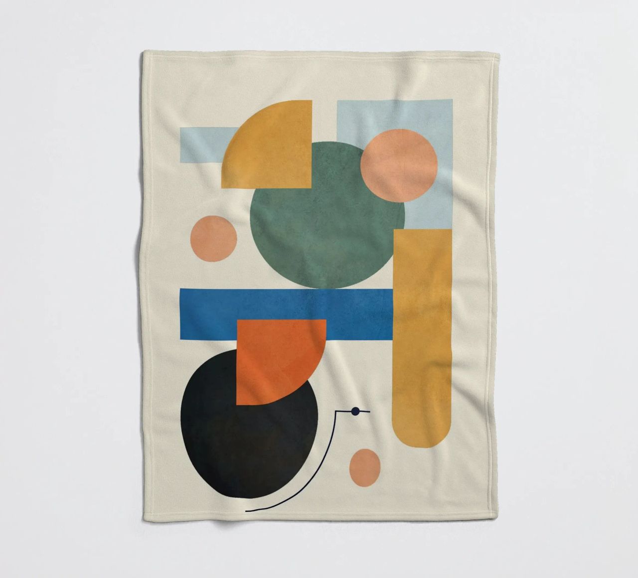 Geometric Color Play 01 coperta in pile da cityart