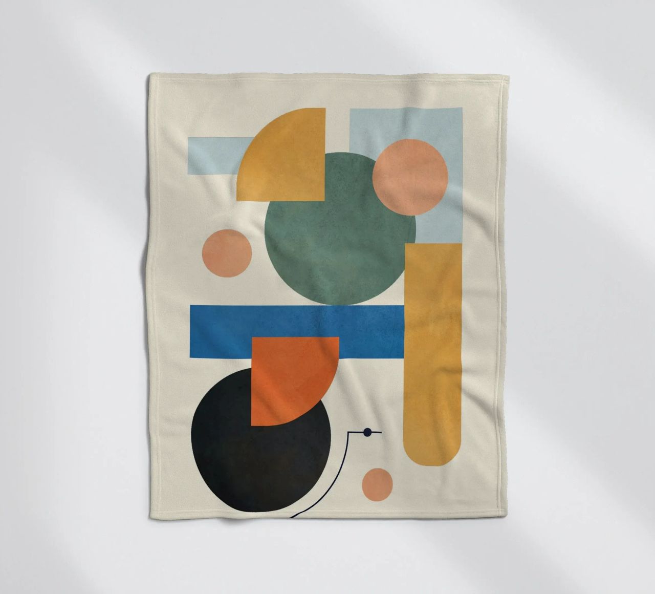 Geometric Color Play 01 coperta in pile da cityart