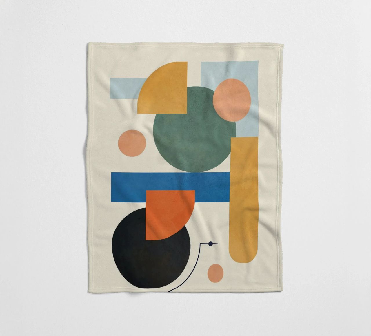 Geometric Color Play 01 coperta in pile da cityart