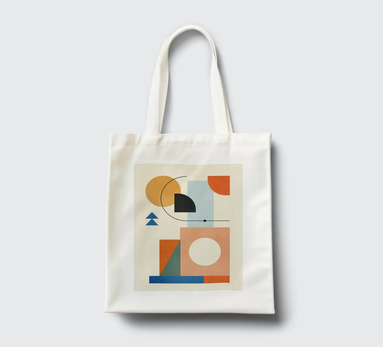 Geometric Color Play 02 borsa in juta da cityart