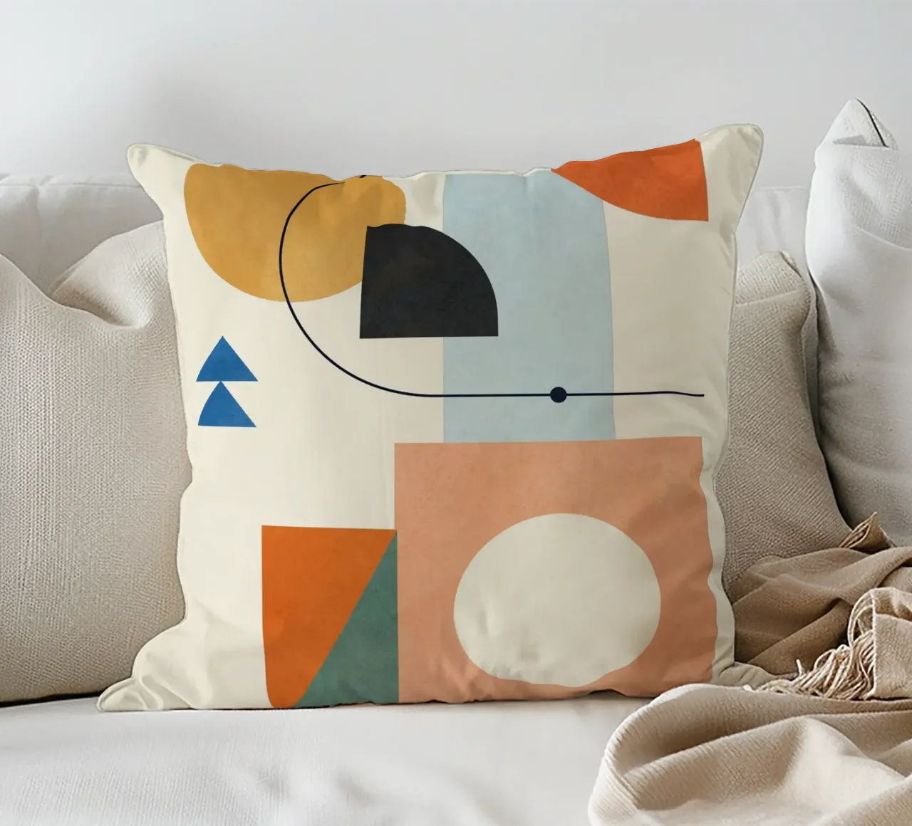 Geometric Color Play 02 cuscino da cityart