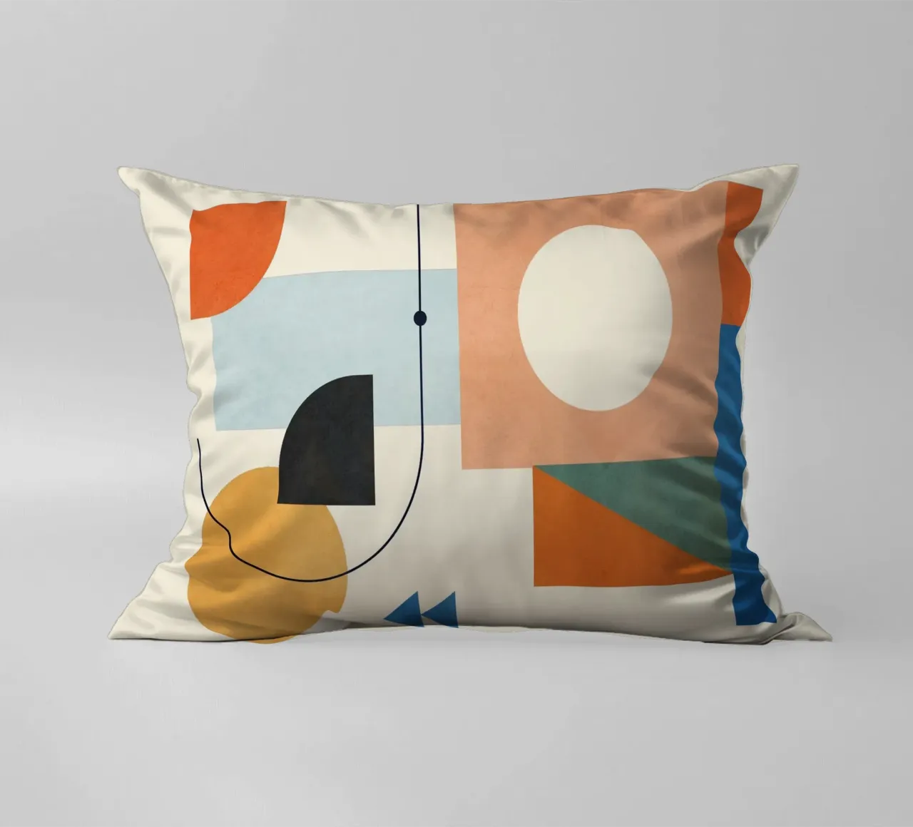 Geometric Color Play 02 decorative cushion by cityart