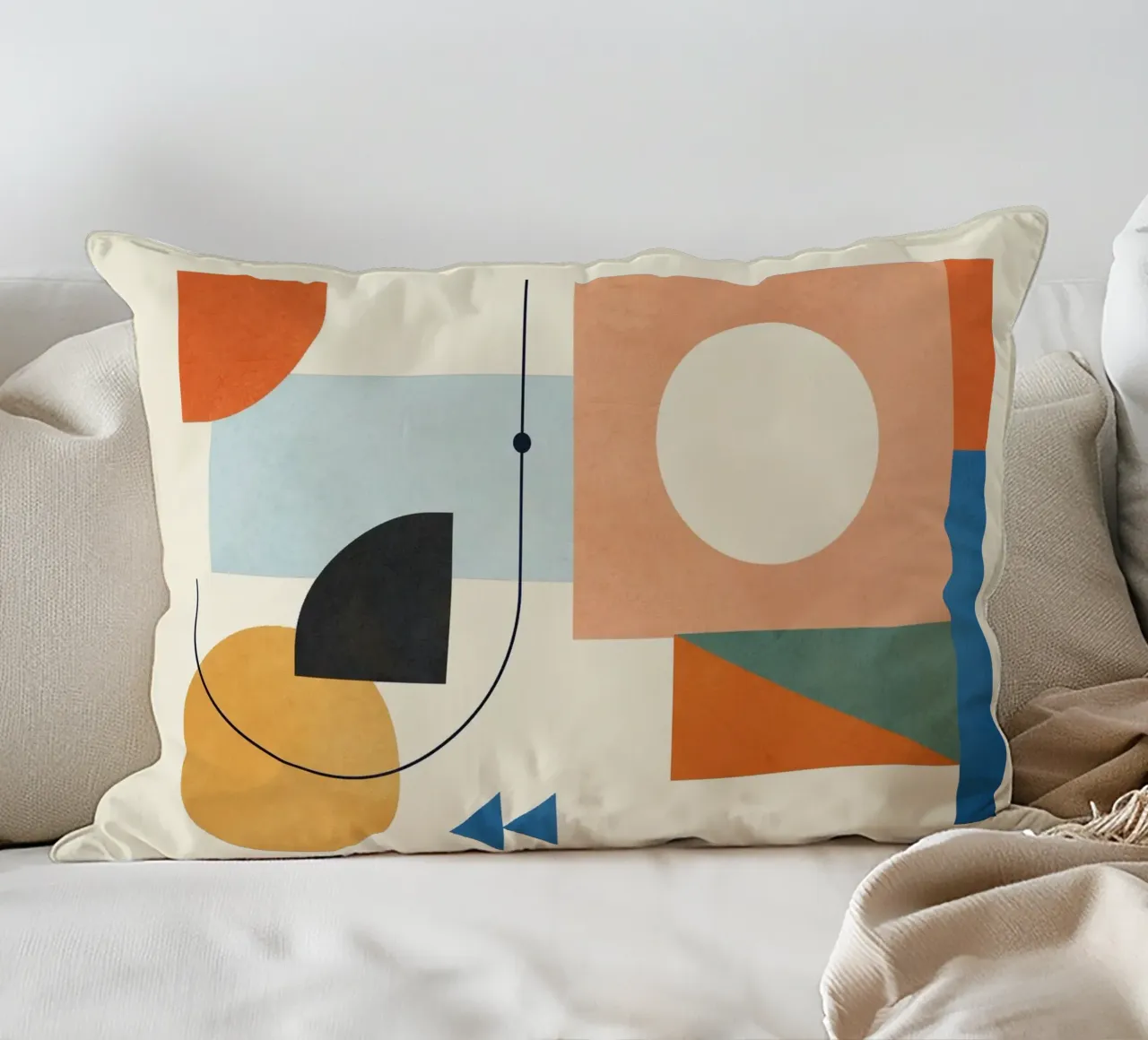 Geometric Color Play 02 cuscino da cityart