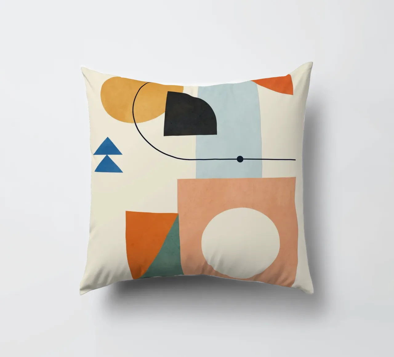 Geometric Color Play 02 decorative cushion by cityart