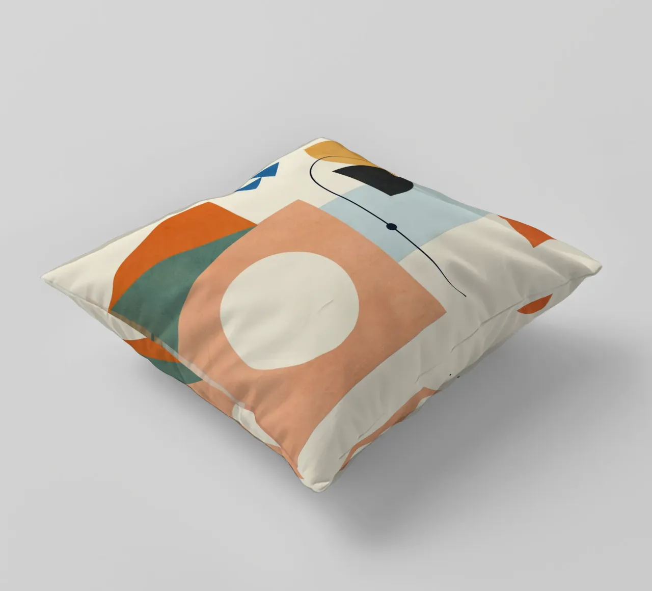 Geometric Color Play 02 decorative cushion by cityart