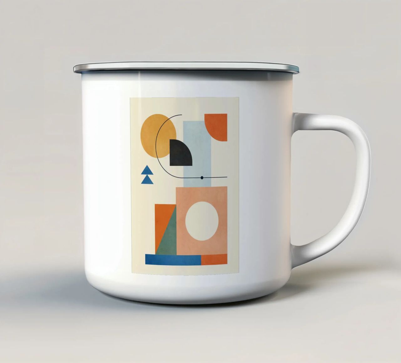 Geometric Color Play 02 mug en émail de cityart