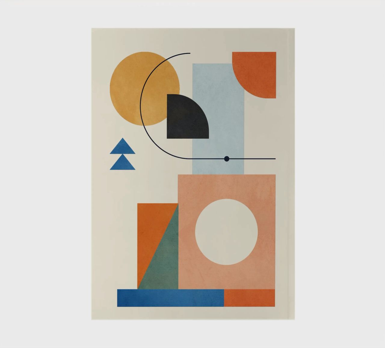 Geometric Color Play 02 notebook by cityart