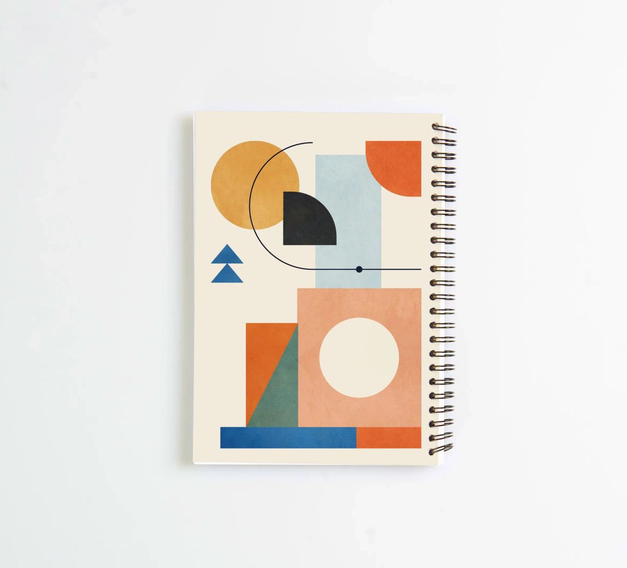 Geometric Color Play 02 spiral notebook by cityart