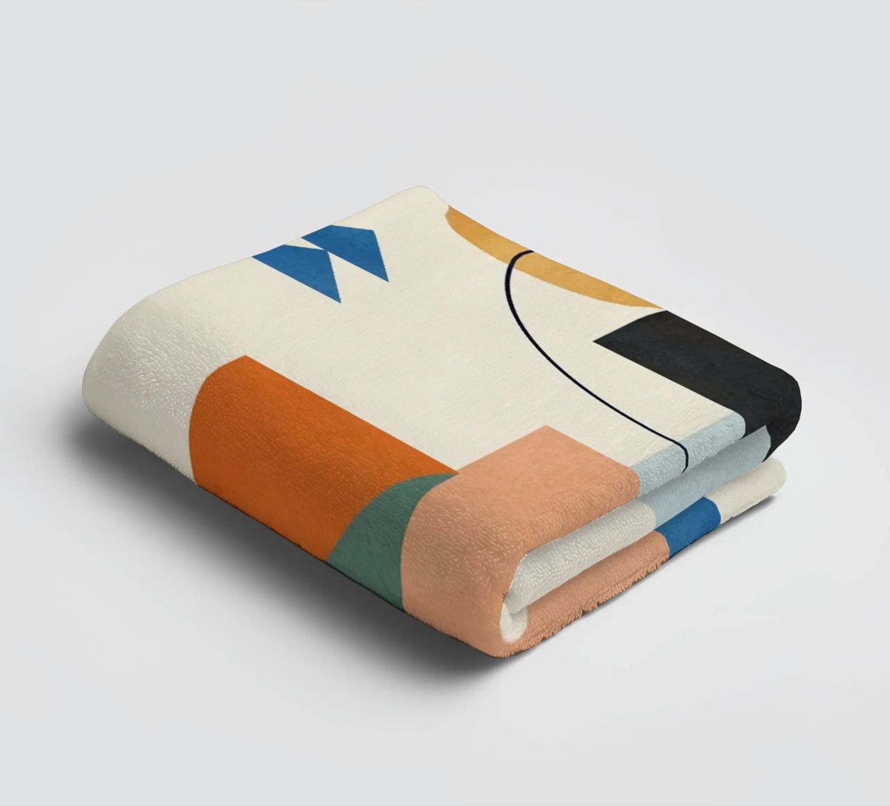 Geometric Color Play 02 towel by cityart