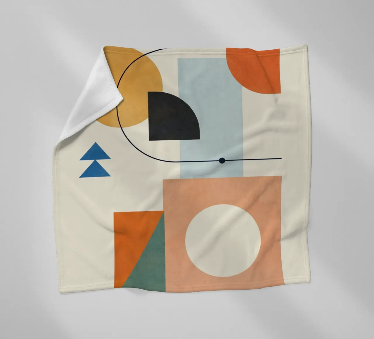 Geometric Color Play 02 coperta in pile da cityart