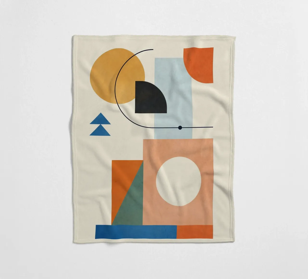 Geometric Color Play 02 coperta in pile da cityart