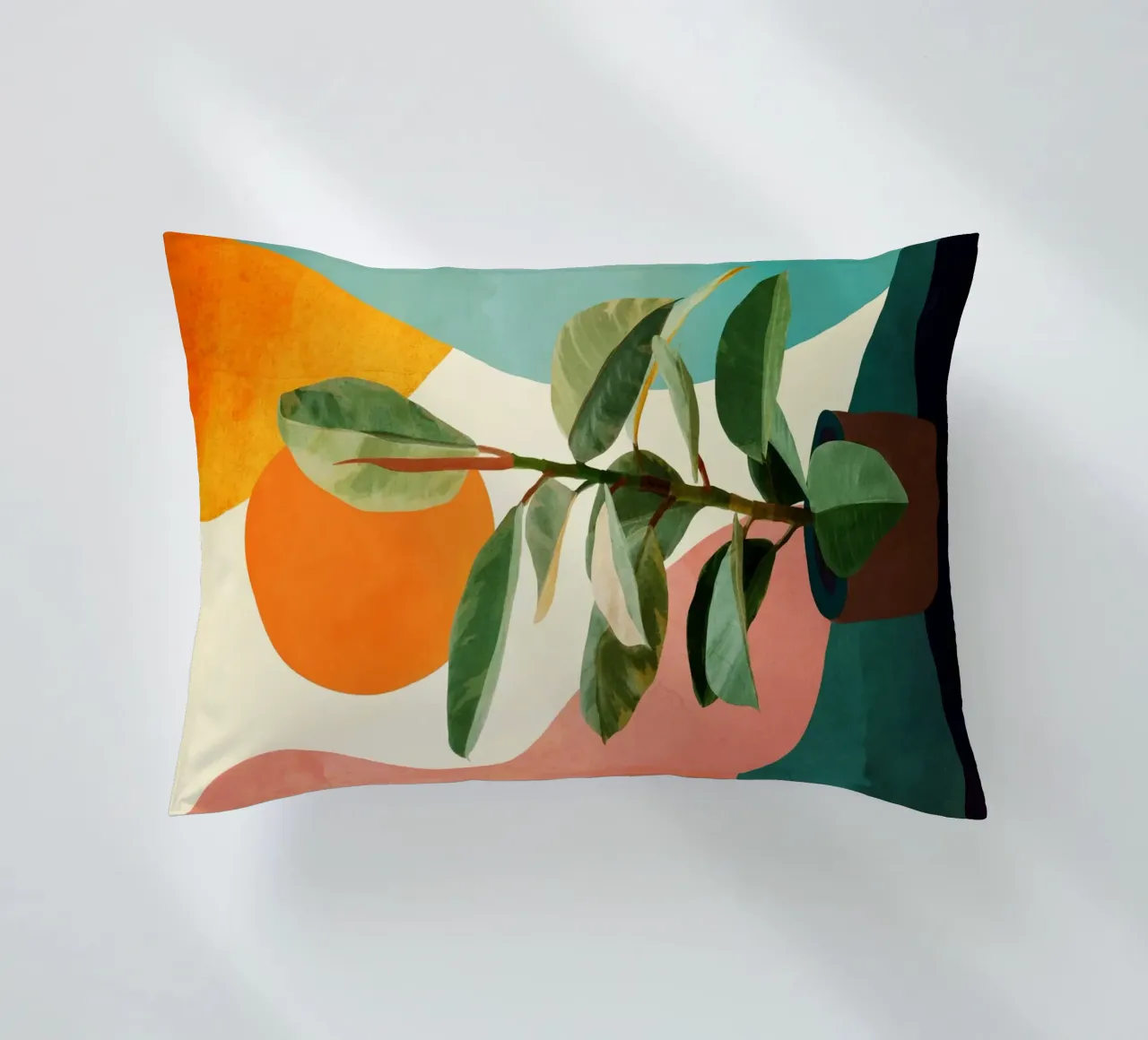 Colorful Ficus 1 cuscino da cityart