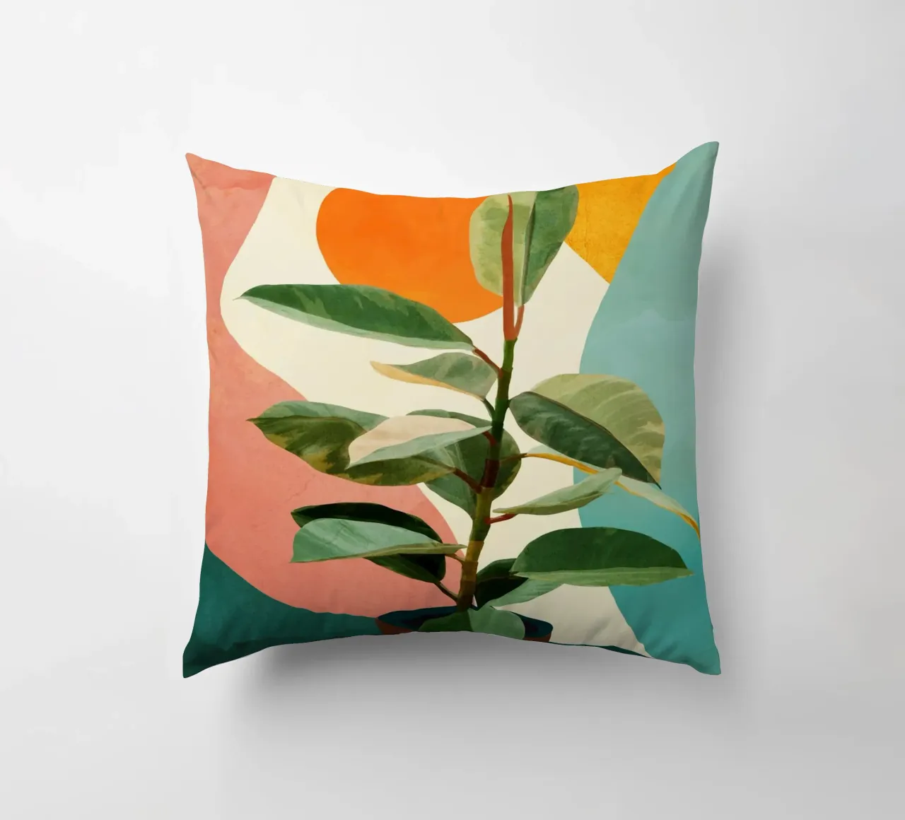 Colorful Ficus 1 cuscino da cityart
