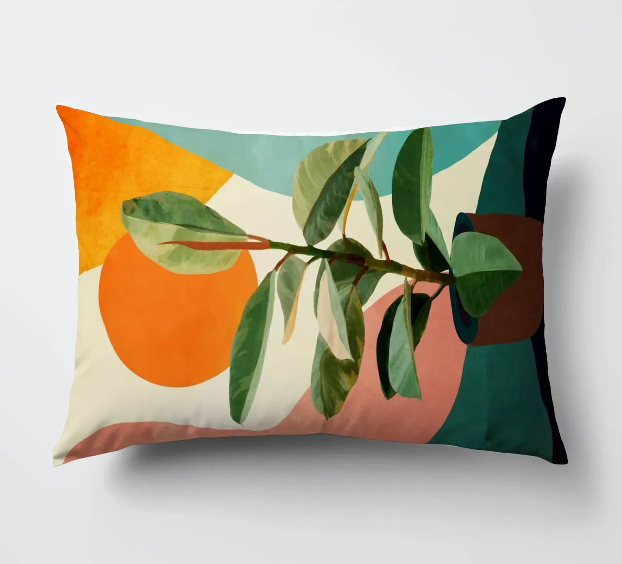 Colorful Ficus 1 cuscino da cityart