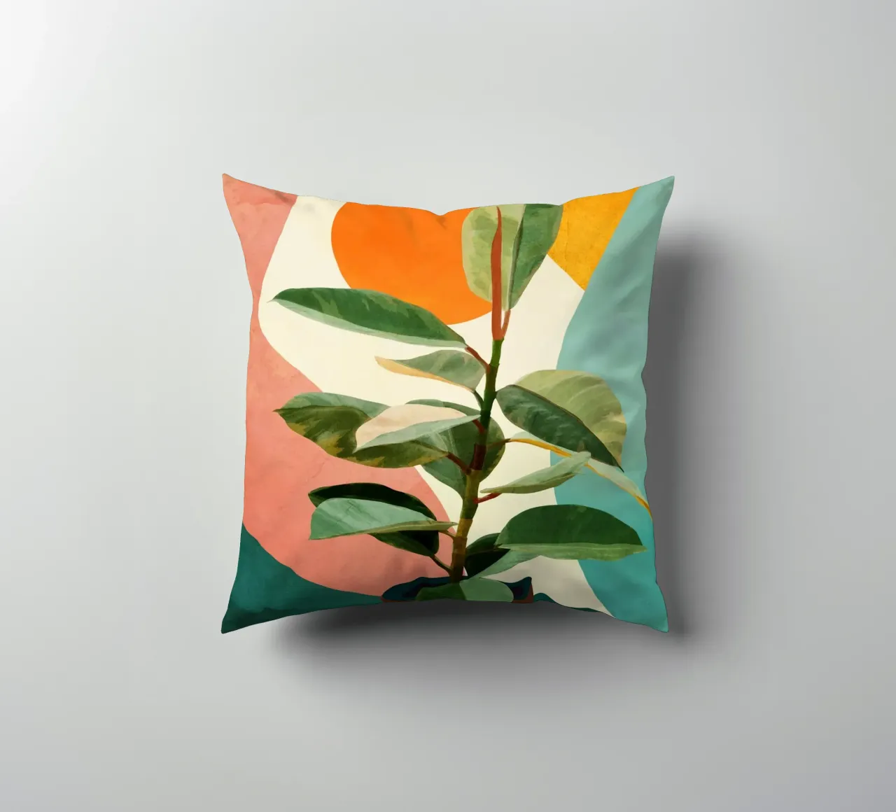 Colorful Ficus 1 cuscino da cityart