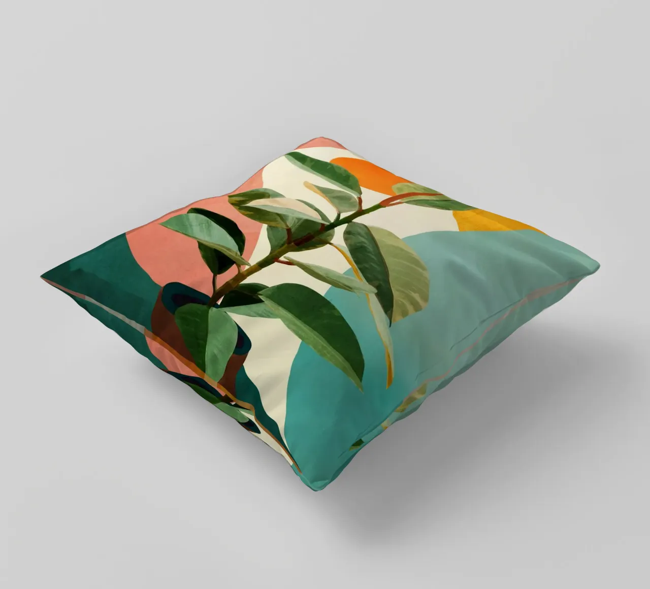 Colorful Ficus 1 cuscino da cityart